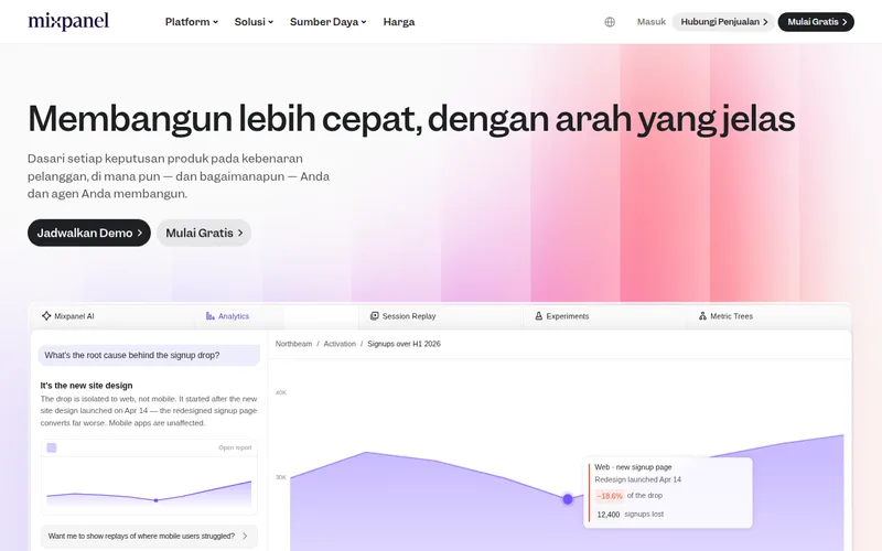 Tampilan situs Northwind Analytics